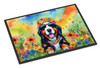 Bernese Mountain Dog Hippie Dawg Doormat 24H X 36W DAC2458 product image at NuMercy