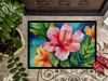 Hawaii Hawaiian Hibiscus in Watercolor Doormat 24H X 36W DAC1644 product image at NuMercy 3