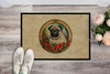 Pug Christmas Flowers Doormat 24H X 36W DAC2414 product image at NuMercy 2