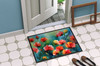 Ohio Scarlet Carnations in Watercolor Doormat 24H X 36W DAC1698 product image at NuMercy 4