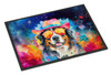 Bernese Mountain Dog Hippie Dawg Doormat 24H X 36W DAC2459 product image at NuMercy