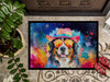 Bernese Mountain Dog Hippie Dawg Doormat 24H X 36W DAC2459 product image at NuMercy 3