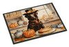 Chocolate Lab Fall Kitchen Pumpkins Doormat 24H X 36W DAC1788 product image at NuMercy