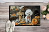Bichon Frise Fall Kitchen Pumpkins Doormat 24H X 36W DAC1742 product image at NuMercy 2