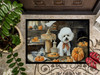 Bichon Frise Fall Kitchen Pumpkins Doormat 24H X 36W DAC1742 product image at NuMercy 3