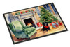 Schipperke Cozy Christmas Doormat 24H X 36W product image at NuMercy