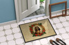 English Cocker Spaniel Christmas Flowers Doormat 24H X 36W product image at NuMercy 4