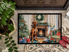 Rhodesian Ridgeback Cozy Christmas Doormat 24H X 36W product image at NuMercy 3