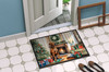 Rhodesian Ridgeback Cozy Christmas Doormat 24H X 36W product image at NuMercy 4