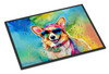 Corgi Hippie Dawg Doormat 24H X 36W DAC2496 product image at NuMercy