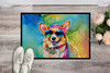 Corgi Hippie Dawg Doormat 24H X 36W DAC2496 product image at NuMercy 2