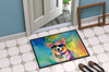 Corgi Hippie Dawg Doormat 24H X 36W DAC2496 product image at NuMercy 4