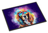 Cavalier Spaniel Hippie Dawg Doormat 24H X 36W DAC2483 product image at NuMercy