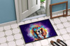 Cavalier Spaniel Hippie Dawg Doormat 24H X 36W DAC2483 product image at NuMercy 4