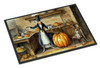 Italian Greyhound Fall Kitchen Pumpkins Doormat 24H X 36W product image at NuMercy