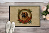 Leonberger Christmas Flowers Doormat 24H X 36W product image at NuMercy 2