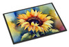 Sunflowers in Watercolor Doormat 24H X 36W DAC1615 product image at NuMercy