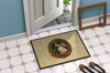 Jack Russell Terrier Christmas Flowers Doormat 24H X 36W product image at NuMercy 4