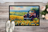 Kansas Sunflowers in Watercolor Doormat 24H X 36W DAC1654 product image at NuMercy 2