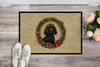 Poodle Christmas Flowers Doormat 24H X 36W DAC2410 product image at NuMercy 2