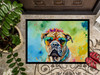 Bullmastiff Hippie Dawg Doormat 24H X 36W DAC2478 product image at NuMercy 3