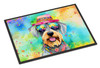Schnauzer Hippie Dawg Doormat 24H X 36W DAC2554 product image at NuMercy