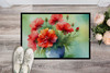 Ohio Scarlet Carnations in Watercolor Doormat 24H X 36W DAC1699 product image at NuMercy 2