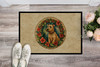 Lakeland Terrier Christmas Flowers Doormat 24H X 36W product image at NuMercy 2
