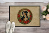 Entlebucher Mountain Dog Christmas Flowers Doormat 24H X 36W product image at NuMercy 2