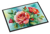Oklahoma Roses in Watercolor Doormat 24H X 36W DAC1700 product image at NuMercy