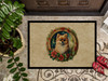 Pomeranian Christmas Flowers Doormat 24H X 36W product image at NuMercy 3