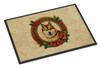 Akita Christmas Flowers Doormat 24H X 36W product image at NuMercy