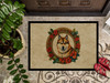 Akita Christmas Flowers Doormat 24H X 36W product image at NuMercy 3