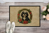 Shih Tzu Christmas Flowers Doormat 24H X 36W DAC2432 product image at NuMercy 2
