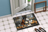 American Eskimo Fall Kitchen Pumpkins Doormat 24H X 36W product image at NuMercy 4