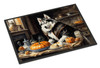 Siberian Husky Fall Kitchen Pumpkins Doormat 24H X 36W DAC1817 product image at NuMercy