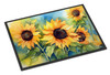 Sunflowers in Watercolor Doormat 24H X 36W DAC1611 product image at NuMercy