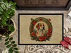 English Foxhound Christmas Flowers Doormat 24H X 36W product image at NuMercy 3