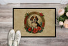 Beagle Christmas Flowers Doormat 24H X 36W product image at NuMercy 2
