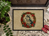 Alaskan Klee Kai Christmas Flowers Doormat 24H X 36W product image at NuMercy 3