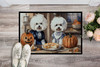 Bichon Frise Fall Kitchen Pumpkins Doormat 24H X 36W DAC1739 product image at NuMercy 2