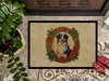 Australian Shepherd Christmas Flowers Doormat 24H X 36W product image at NuMercy 3