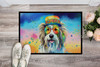 Bearded Collie Hippie Dawg Doormat 24H X 36W DAC2457 product image at NuMercy 2