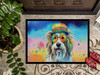 Bearded Collie Hippie Dawg Doormat 24H X 36W DAC2457 product image at NuMercy 3