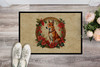 Basenji Christmas Flowers Doormat 24H X 36W DAC2311 product image at NuMercy 2