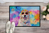 Great Pyrenees Hippie Dawg Doormat 24H X 36W DAC2515 product image at NuMercy 2