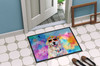 Great Pyrenees Hippie Dawg Doormat 24H X 36W DAC2515 product image at NuMercy 4