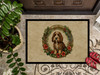 Petit Basset Griffon Vendeen Christmas Flowers Doormat 24H X 36W product image at NuMercy 3