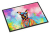 Doberman Pinscher Hippie Dawg Doormat 24H X 36W DAC2502 product image at NuMercy
