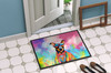 Doberman Pinscher Hippie Dawg Doormat 24H X 36W DAC2502 product image at NuMercy 4